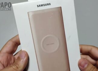 Bateria Externa Samsung Wirelless (unboxing e testes) EB-U1200CSPGBR – Power Bank iPhone Motorola