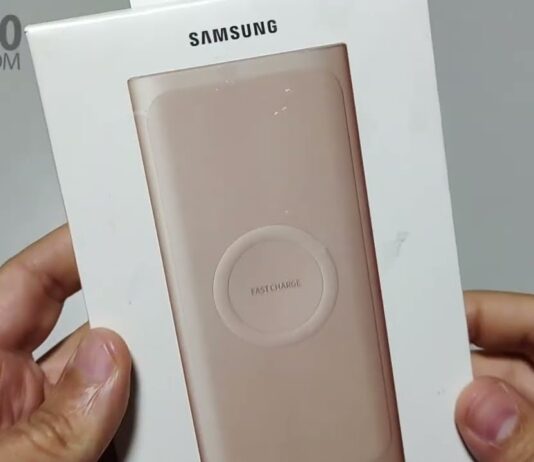 Bateria Externa Samsung Wirelless (unboxing e testes) EB-U1200CSPGBR – Power Bank iPhone Motorola