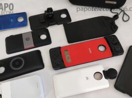 Motorola Moto Z Snaps (veicular, polaroid, projetor, som, tv digital, joystick, 360 e outros)