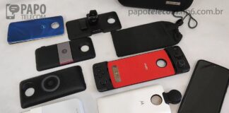 Motorola Moto Z Snaps (veicular, polaroid, projetor, som, tv digital, joystick, 360 e outros)