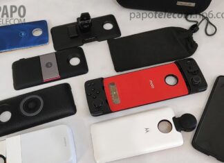 Motorola Moto Z Snaps (veicular, polaroid, projetor, som, tv digital, joystick, 360 e outros)