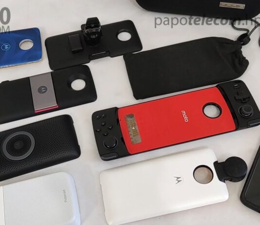 Motorola Moto Z Snaps (veicular, polaroid, projetor, som, tv digital, joystick, 360 e outros)