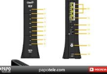 Novo Modem Claro Sagemcom F@ast3896 DocSis 3.1 Cabo Coaxial Wifi 6 AX e Porta LAN 2.5 Gbps