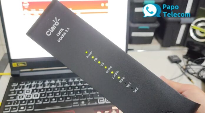 internet Claro Coaxial 500 mega – Modem Techicolor TC3102 (configurações e velocidade cabo e Wi-Fi)