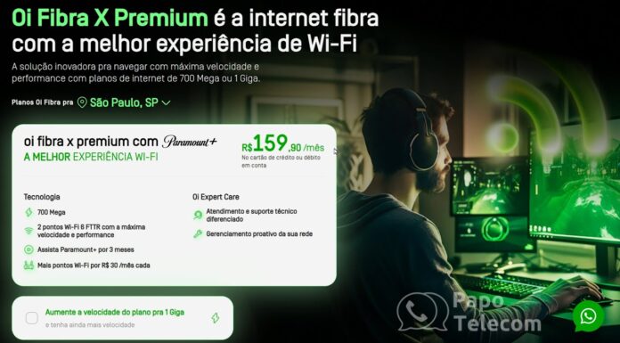 Oi Fibra Premium FTTR – Pontos adicionais de Wi-Fi via fibra óptica