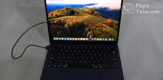 Macbook Air M2 (unboxing e testes rápidos) A2681 midnight 8GB 256GB