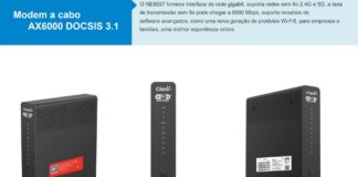 Novo Modem Claro Coaxial Wi-Fi 6 e Porta 2.5Gb – SDMC NE6037 – Planos Coaxial Claro