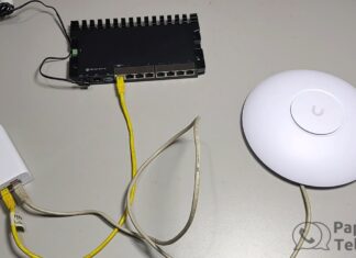 AP UniFi U7-Pro Ubiquiti Wi-Fi 7 BE (unboxing e testes) Porta 2.5Gbps (fonte PoE+)