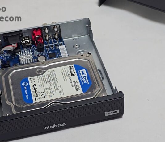 DVR intelbras MHDX-1104-C – 4 Canais Analógicos e 1 canal IP (modo NVR 5 canais IP) unboxing e HD