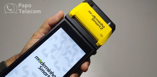 Maquininha Cartão PagBank Moderninha 2 Smart Pos P2B TecToy Android Wi-Fi 4G (unboxing e testes)