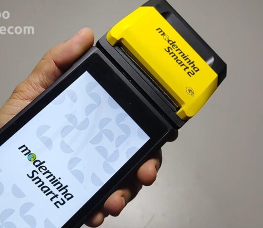 Maquininha Cartão PagBank Moderninha 2 Smart Pos P2B TecToy Android Wi-Fi 4G (unboxing e testes)