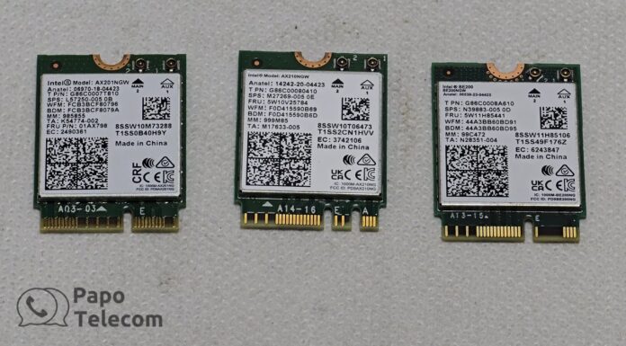 Placa Wi-Fi 7 Intel BE200NGW (BE200) Atualizando Notebook Acer (instalação e testes)