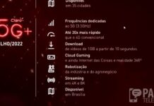 Rede 5G em 3.5Ghz Disponível via NSA, SA e DSS (Claro, Vivo, TIM) Celulares Compatíveis