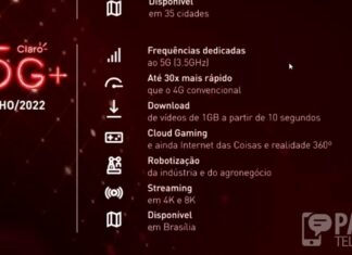 Rede 5G em 3.5Ghz Disponível via NSA, SA e DSS (Claro, Vivo, TIM) Celulares Compatíveis