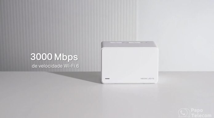 Roteador Mesh Mercusys Halo H80X Wi-Fi 6 3000Mbps – Modos AP e Router