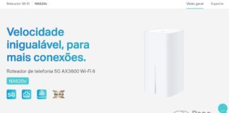 Roteador Wi-Fi 5G TP-Link NX620v (com Wi-Fi 6 e Porta de 2.5Gbps)