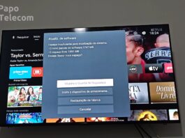 Atualizando TV Android TCL 40S5400A (sem espaço para atualização, restauração de fábrica)