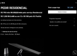 Starlink com 50% de desconto – R$ 1.200 no equipamento e R$ 190 por mês no primeiro ano!