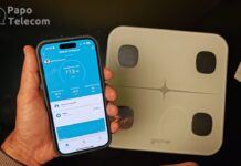 Balança inteligente Geonav com Bioimpedância Apple Health HISAUBA