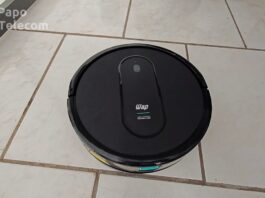 Robô Aspirador WAP W400 com Wi-Fi que Passa Pano no chão (unboxing e testes)