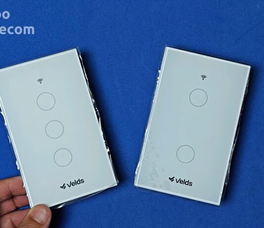interruptor de luz wi-fi inteligente Velds – touch branco VDS-ILBW-2B-3B (ligue luzes via alexa)