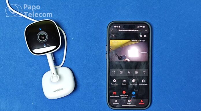 Câmera inteligente Wi-Fi Fixa Velds FullHD VDS-CIW-2M