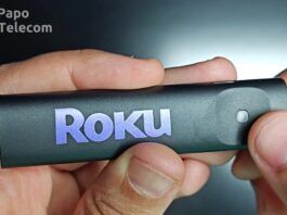 Roku Streaming Stick HD 3840x (tenha Airplay na sua TV)