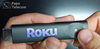 Roku Streaming Stick HD 3840x (tenha Airplay na sua TV)