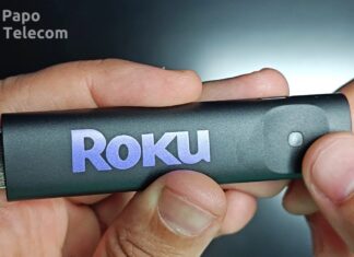 Roku Streaming Stick HD 3840x (tenha Airplay na sua TV)