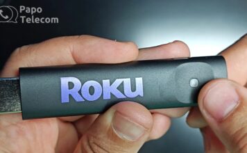 Roku Streaming Stick HD 3840x (tenha Airplay na sua TV)