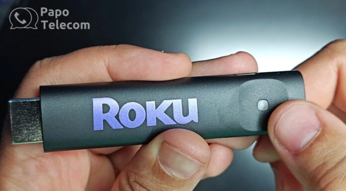 Roku Streaming Stick HD 3840x (tenha Airplay na sua TV)