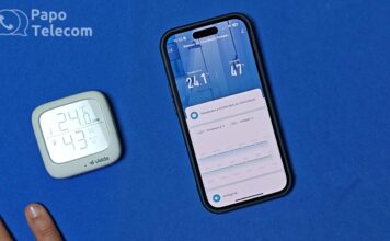 Sensor de Temperatura e Umidade Wi-Fi inteligente Velds VDS STUBW – Ligue o Ar se estiver quente