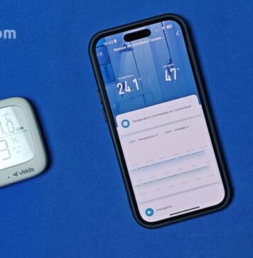 Sensor de Temperatura e Umidade Wi-Fi inteligente Velds VDS STUBW – Ligue o Ar se estiver quente