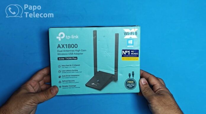 Adaptador USB Wi-Fi 6 AX Tp-Link TX20U Plus