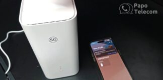 Roteador 5G Huawei H153-381 com Wi-Fi 6 (testando chip Vivo 4G e 5G)