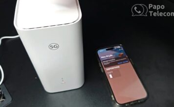 Roteador 5G Huawei H153-381 com Wi-Fi 6 (testando chip Vivo 4G e 5G)