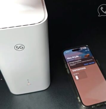 Roteador 5G Huawei H153-381 com Wi-Fi 6 (testando chip Vivo 4G e 5G)