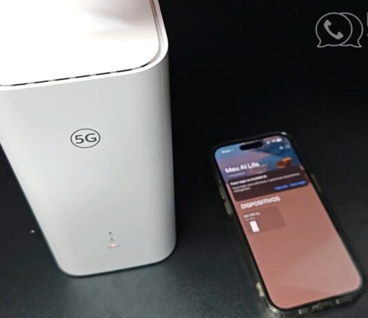 Roteador 5G Huawei H153-381 com Wi-Fi 6 (testando chip Vivo 4G e 5G)