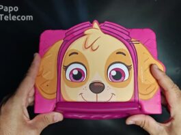 Tablet Patrulha Canina Skye M7 Multilaser 64GB com Wi-Fi Nb422