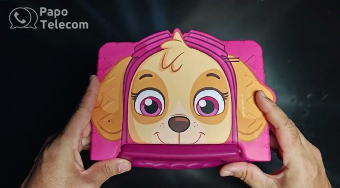Tablet Patrulha Canina Skye M7 Multilaser 64GB com Wi-Fi Nb422