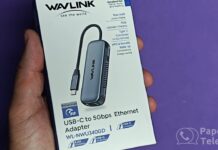 Adaptador de Rede 5 Gigabit USB-C WavLink WL-NWU340GD