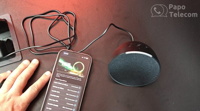 Alexa Echo POP (unboxing e testes inicias) instalada no Estúdio de Gravação