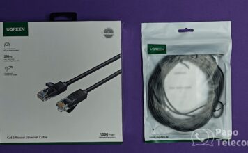 Cabos Rede Cat6 Ugreen Cat6 20m NW102 e Cat6A 10m NW122