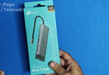 Hub USB-C 9 em 1 Tp-Link com RJ45 Gigabit UH9120C